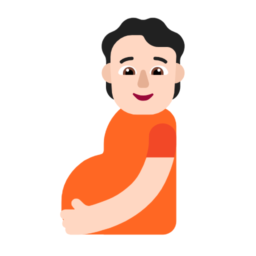 🫄🏻 Emoji Persona Embarazada: Tono De Piel Claro en Microsoft Windows 11 23H2.