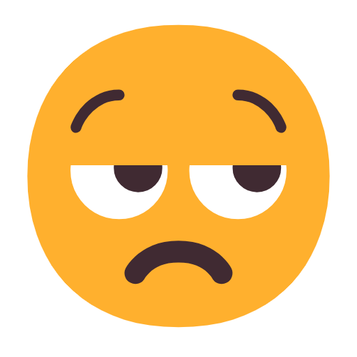 😒 Emoji Rosto Aborrecido na Microsoft Windows 11 23H2.