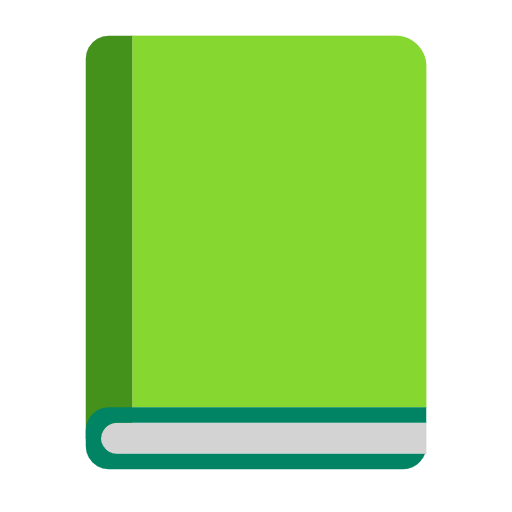 📗 Emoji Libro Verde en Microsoft Windows 11 23H2.