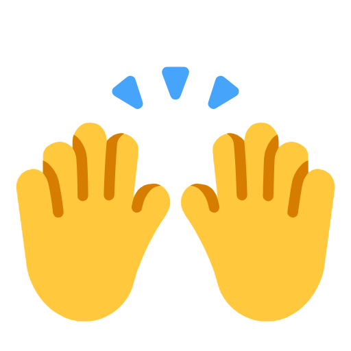 🙌 Emoji Mãos Para Cima na Microsoft Windows 11 23H2.