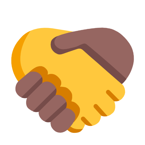 🫱‍🫲🏾 Emoji Handschlag: Keine Hautfarbe, Medium Dunkle Hautfarbe Microsoft Windows 11 23H2.