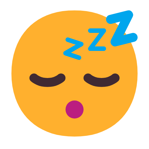 😴 Emoji Rosto Dormindo na Microsoft Windows 11 23H2.