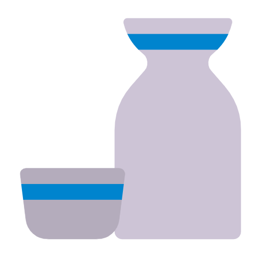 🍶 Emoji Sake-Flasche und -tasse Microsoft Windows 11 23H2.