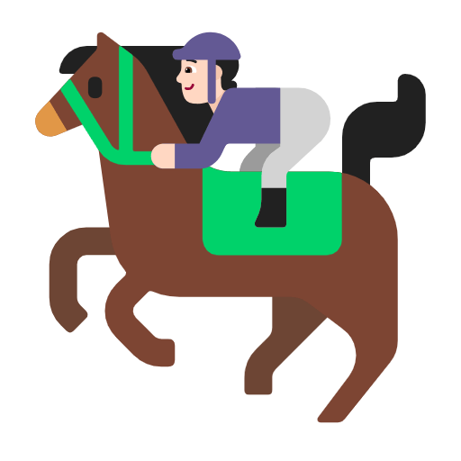 🏇🏻 Emoji Corrida De Cavalos: Pele Clara na Microsoft Windows 11 23H2.