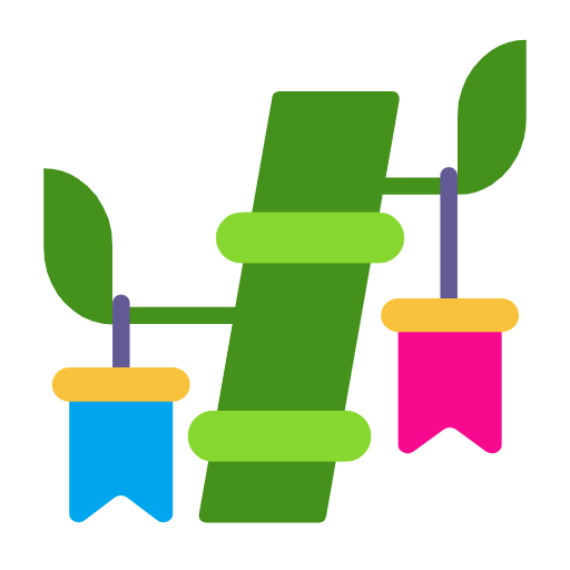 Emoji 🎋 Albero Decorato su Microsoft Windows 11 23H2.