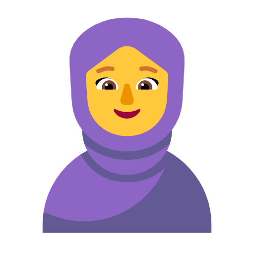 Emoji 🧕 Donna Con Velo su Microsoft Windows 11 23H2.