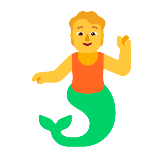 Emoji 🧜 Sirena su Microsoft Windows 11 23H2.