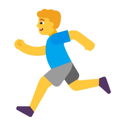 🏃‍♂️ Emoji Hombre Corriendo en Microsoft Windows 11 23H2.