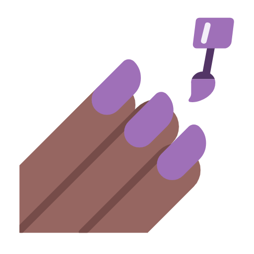 💅🏾 Emoji Pintarse Las Uñas: Tono De Piel Oscuro Medio en Microsoft Windows 11 23H2.