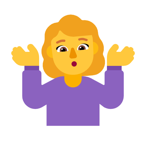 🤷‍♀️ Emoji Mulher Dando De Ombros na Microsoft Windows 11 23H2.