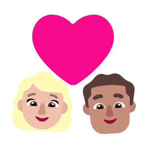 👩🏼‍❤️‍👨🏽 Emoji Pareja Enamorada - Mujer: Tono De Piel Claro Medio, Hombre: Tono De Piel Medio en Microsoft Windows 11 23H2.