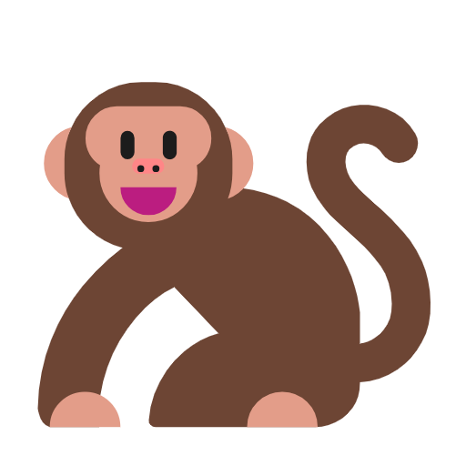 Emoji 🐒 Scimmia su Microsoft Windows 11 23H2.