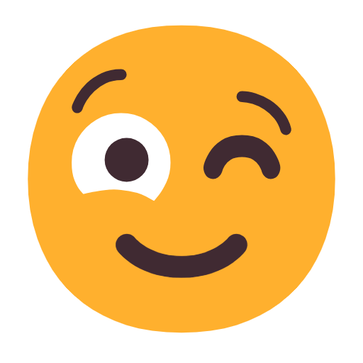 😉 Emoji zwinkerndes Gesicht Microsoft Windows 11 23H2.