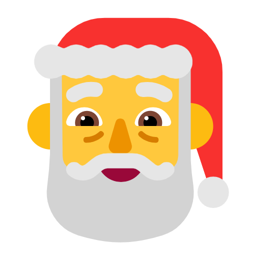 Emoji 🎅 Babbo Natale su Microsoft Windows 11 23H2.
