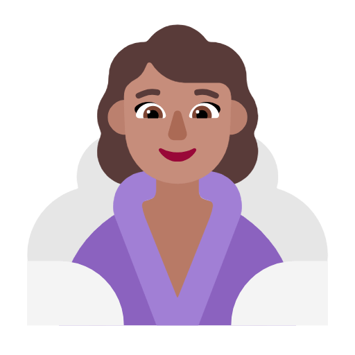 🧖🏽‍♀️ Emoji Frau in Dampfsauna: mittlere Hautfarbe Microsoft Windows 11 23H2.