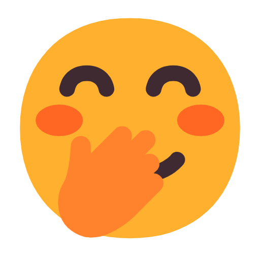 🤭 Emoji Cara Con Mano Sobre La Boca en Microsoft Windows 11 23H2.