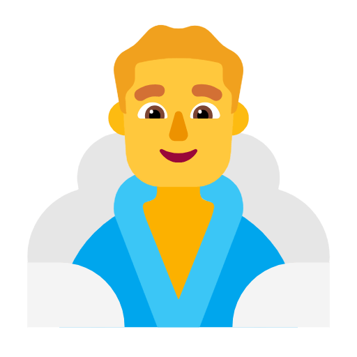 🧖‍♂️ Emoji Hombre En Una Sauna en Microsoft Windows 11 23H2.