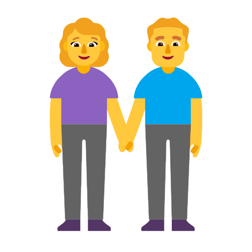 Emoji 👫 Uomo E Donna Che Si Tengono Per Mano su Microsoft Windows 11 23H2.