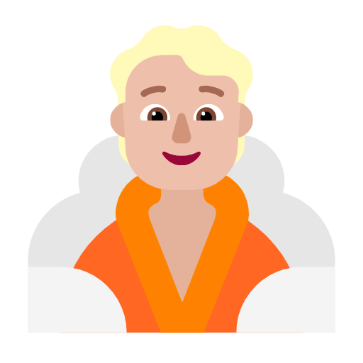Emoji 🧖🏼 Persona In Sauna: Carnagione Abbastanza Chiara su Microsoft Windows 11 23H2.