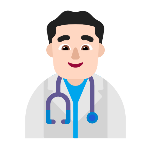 Emoji 👨🏻‍⚕️ Operatore Sanitario: Carnagione Chiara su Microsoft Windows 11 23H2.