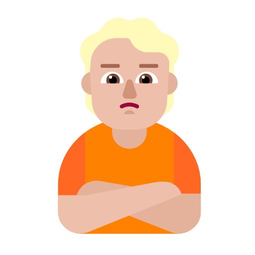 Emoji 🙎🏼 Persona Imbronciata: Carnagione Abbastanza Chiara su Microsoft Windows 11 23H2.