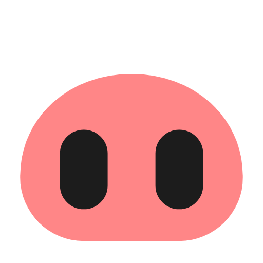 Emoji 🐽 Naso Da Maiale su Microsoft Windows 11 23H2.