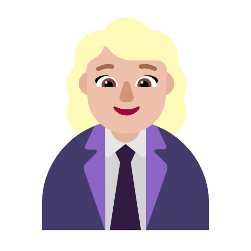 👩🏼‍💼 Emoji Oficinista Mujer: Tono De Piel Claro Medio en Microsoft Windows 11 23H2.