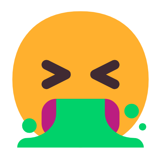 Emoji 🤮 Faccina Che Vomita su Microsoft Windows 11 23H2.