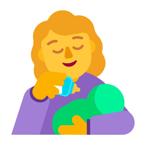 Emoji 👩‍🍼 Donna Che Allatta su Microsoft Windows 11 23H2.