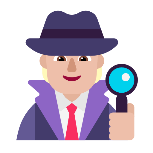 Emoji 🕵🏼 Detective: Carnagione Abbastanza Chiara su Microsoft Windows 11 23H2.
