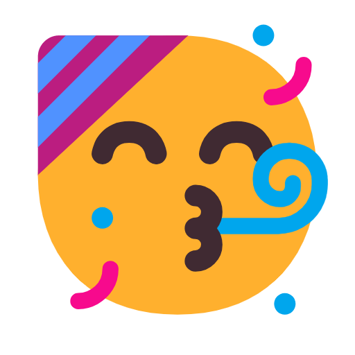 🥳 Emoji Partygesicht Microsoft Windows 11 23H2.