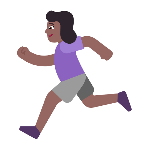 Mujer Corriendo: Tono De Piel Oscuro Medio Microsoft Windows 11 23H2.