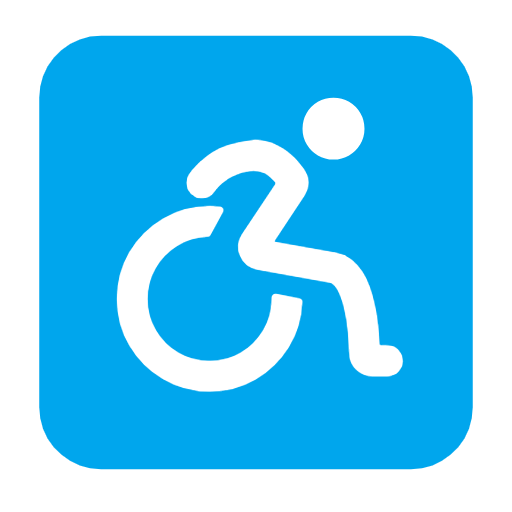 Emoji ♿ Simbolo Della Disabilità su Microsoft Windows 11 23H2.