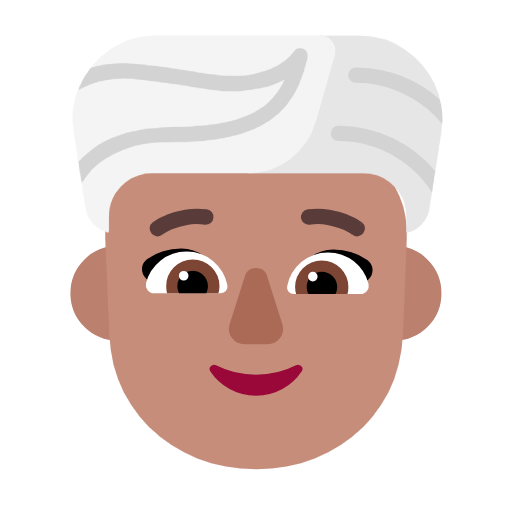 Emoji 👳🏽‍♀️ Donna Con Turbante: Carnagione Olivastra su Microsoft Windows 11 23H2.