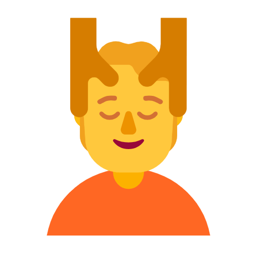 Emoji 💆 Persona Che Riceve Un Massaggio su Microsoft Windows 11 23H2.