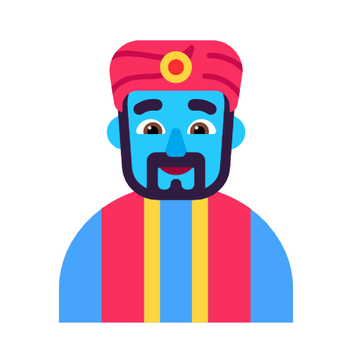 Emoji 🧞‍♂️ Genio Uomo su Microsoft Windows 11 23H2.