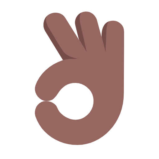 👌🏾 Emoji OK-Zeichen: mitteldunkle Hautfarbe Microsoft Windows 11 23H2.