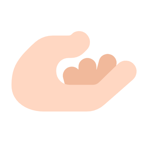 🫴🏻 Emoji Handfläche Nach Oben: helle Hautfarbe Microsoft Windows 11 23H2.