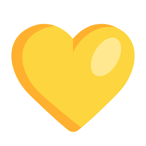 💛 Emoji Corazón Amarillo en Microsoft Windows 11 23H2.