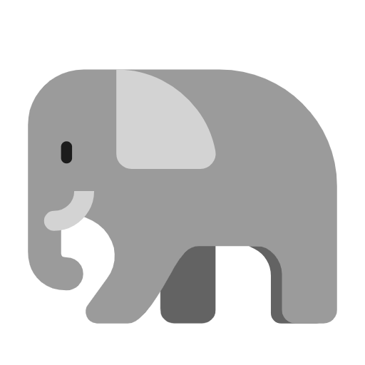 🐘 Emoji Elefante en Microsoft Windows 11 23H2.