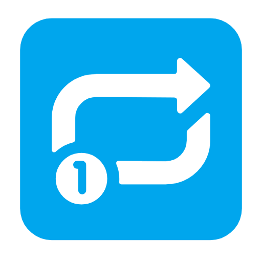 Emoji 🔂 Pulsante Di Ripetizione Della Riproduzione Di Una Traccia su Microsoft Windows 11 23H2.