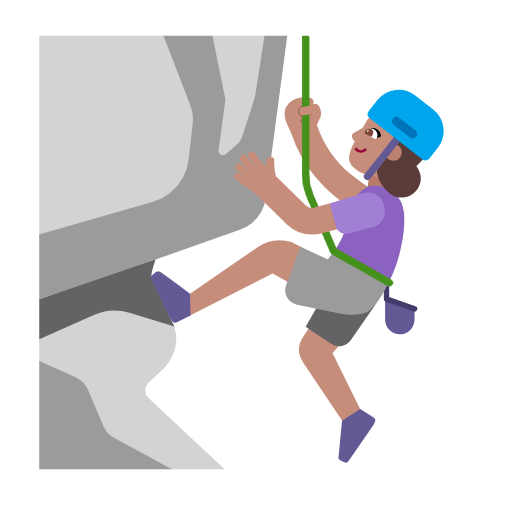 Mujer Escalando: Tono De Piel Medio Microsoft Windows 11 23H2.