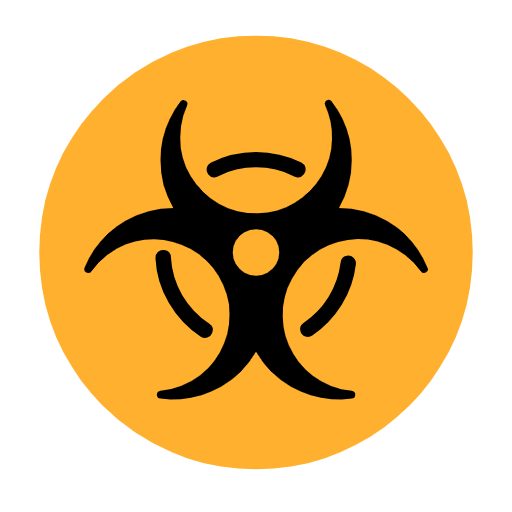 Émoji ☣️ Danger Biologique sur Microsoft Windows 11 23H2.