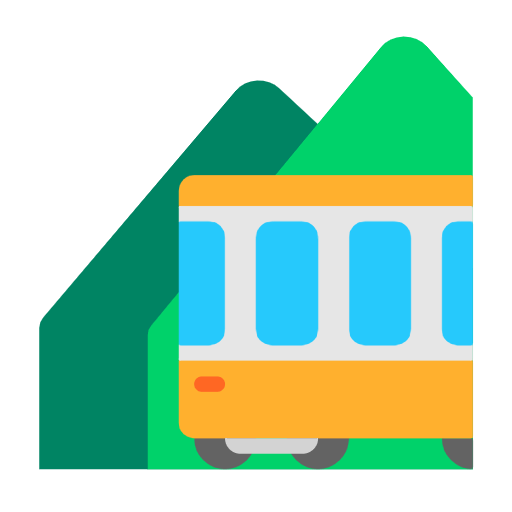 🚞 Emoji Ferrocarril De Montaña en Microsoft Windows 11 23H2.