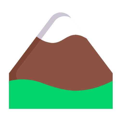 🏔️ Emoji Montanha Com Neve na Microsoft Windows 11 23H2.