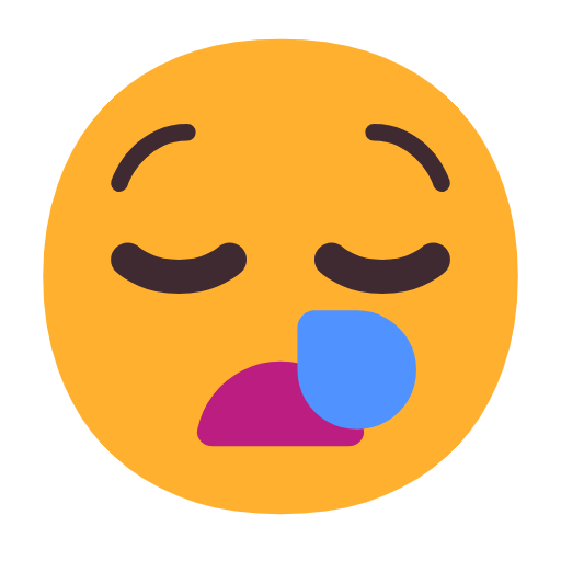 😪 Emoji Cara De Sueño en Microsoft Windows 11 23H2.