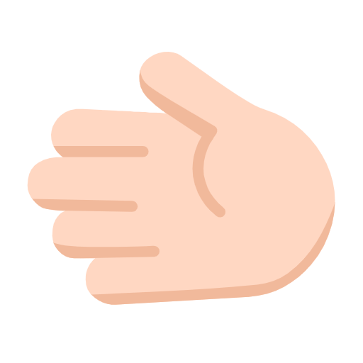 🫲🏻 Emoji Mão Esquerda: Pele Clara na Microsoft Windows 11 23H2.