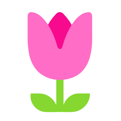 Emoji 🌷 Tulipano su Microsoft Windows 11 23H2.