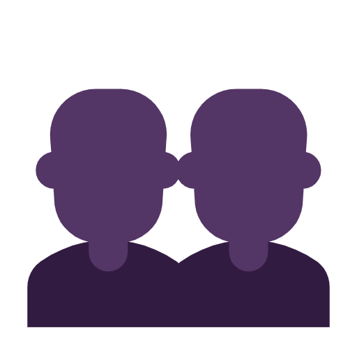Emoji 👥 Profilo Di Due Persone su Microsoft Windows 11 23H2.