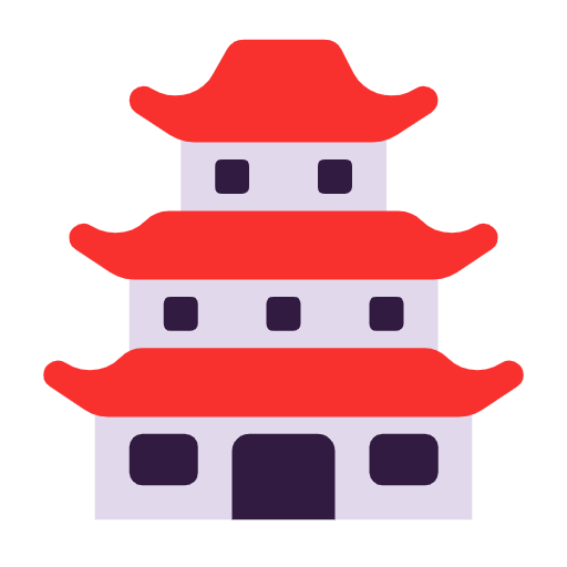 Émoji 🏯 Château Japonais sur Microsoft Windows 11 23H2.